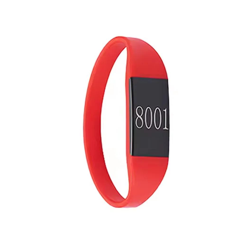 Waterproof ID Wristband Key Card - IP68 Silicone Bracelet for Electronic Pool Lockers/Sauna/GYM, Chlorine-Resistant & High Tem