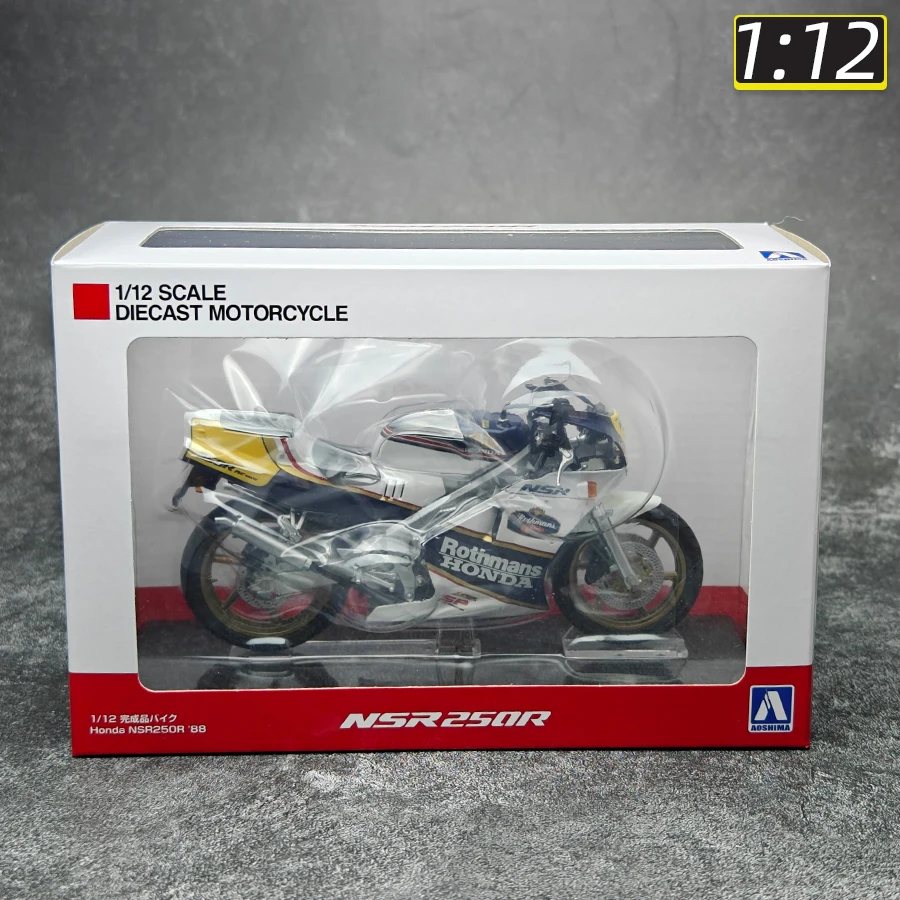 AOSHIMA 1:12 scale new 1988 Honda NSR 250R SP R4 Rothmans MC18 motorcycle model static display festive gift collection