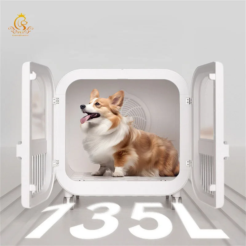 EUR PET Automatic Pet Dryer Box For Cats Ultra Quiet Dog Hair Dryer 135l Smart Temperature Control 360 Degree Drying Box