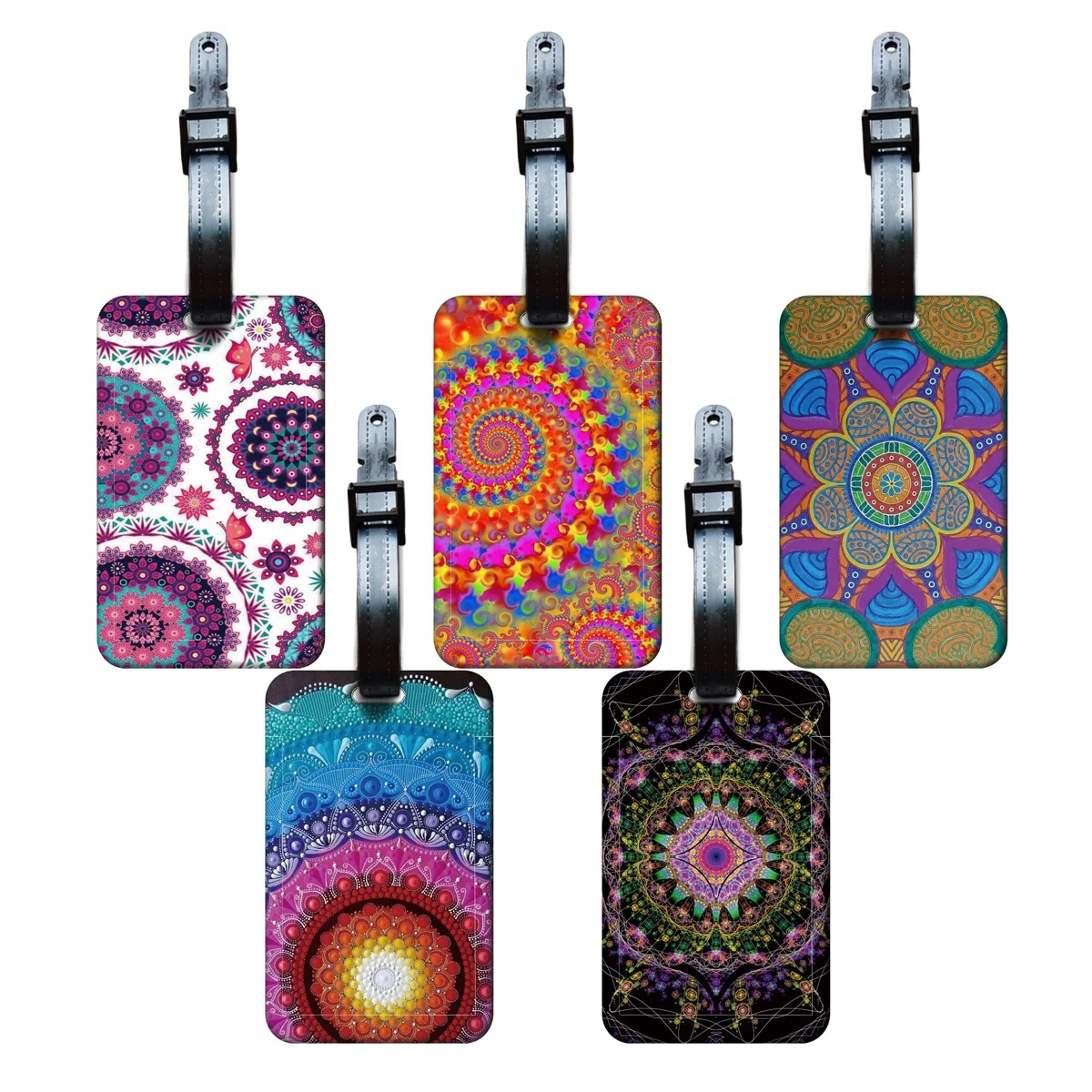 

Beautiful Mandalas Luggage Tags Suitcase ID Address Name Holder Colorful Baggage Tag Label Travel Suitcase Accessories