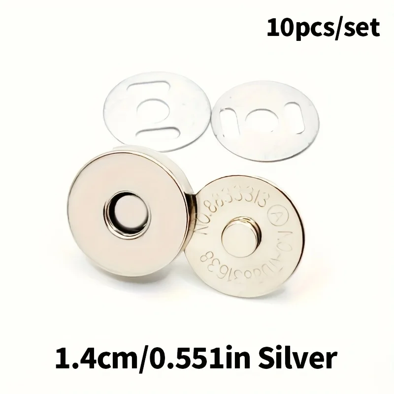 

Metal Invisible Snap Fasteners for DIY Bags, Wallets, Craft Projects & Accessories – No-Sew Hidden Magnetic Buttons
