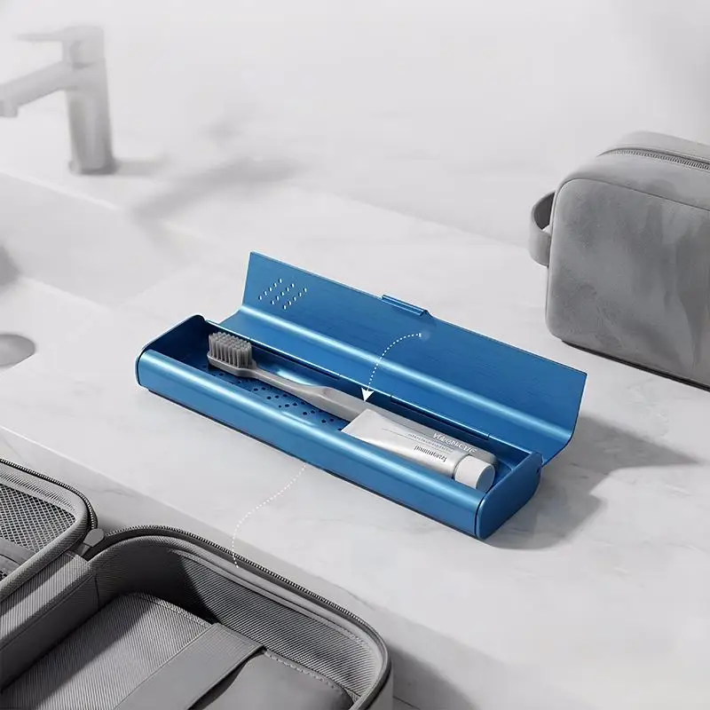 Leere Aluminium-Zahnbürsten-Reisetasche, Tragbarer Zahnbürstenhalter, Langlebiger Behälter für Manuelle Zahnbürsten – Detail 6