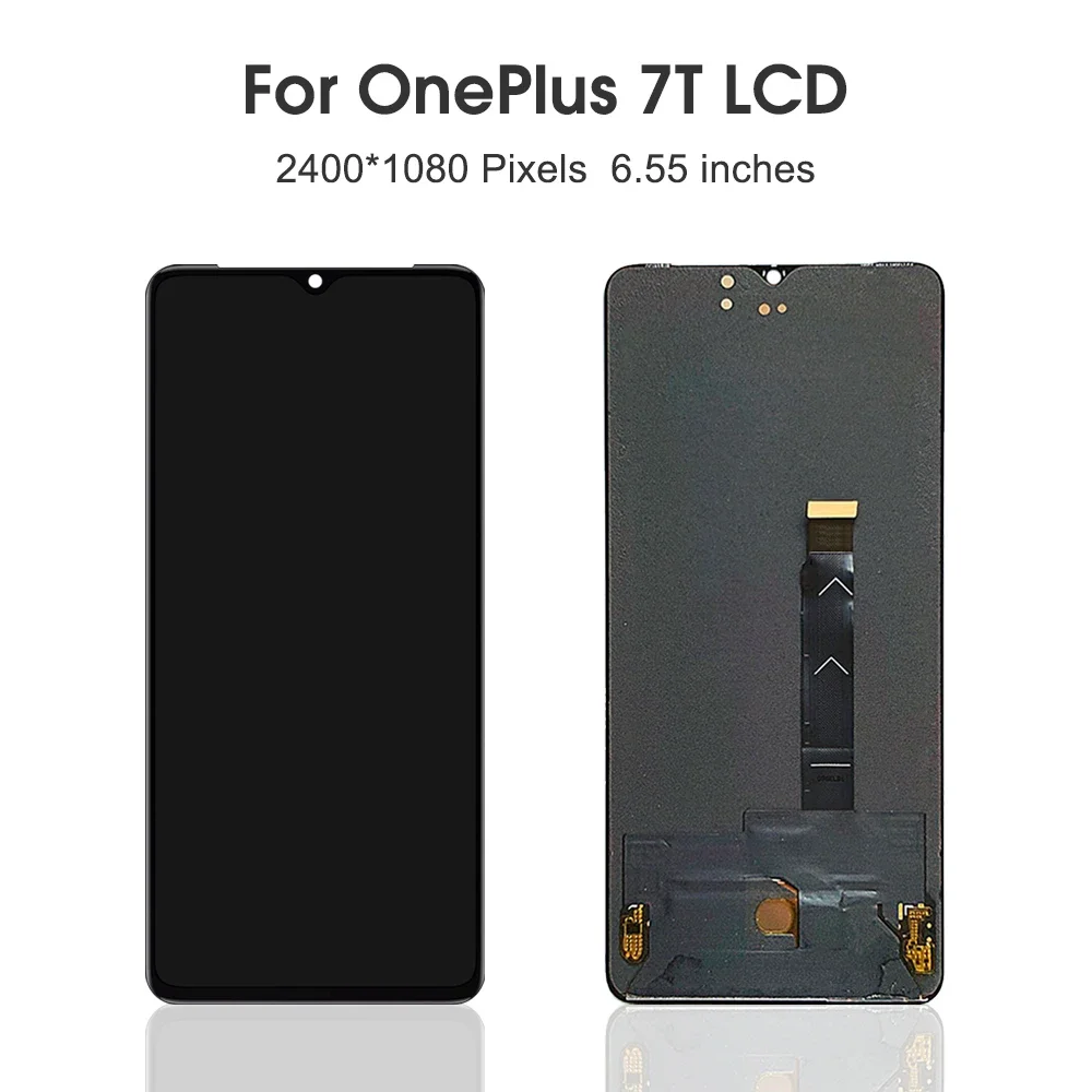 For  1+7T 6.55\'\'For OnePlus 7T HD1901 HD1903 HD1900 HD1907 HD1905 LCD Display Touch Screen Digitizer Assembly Replacement