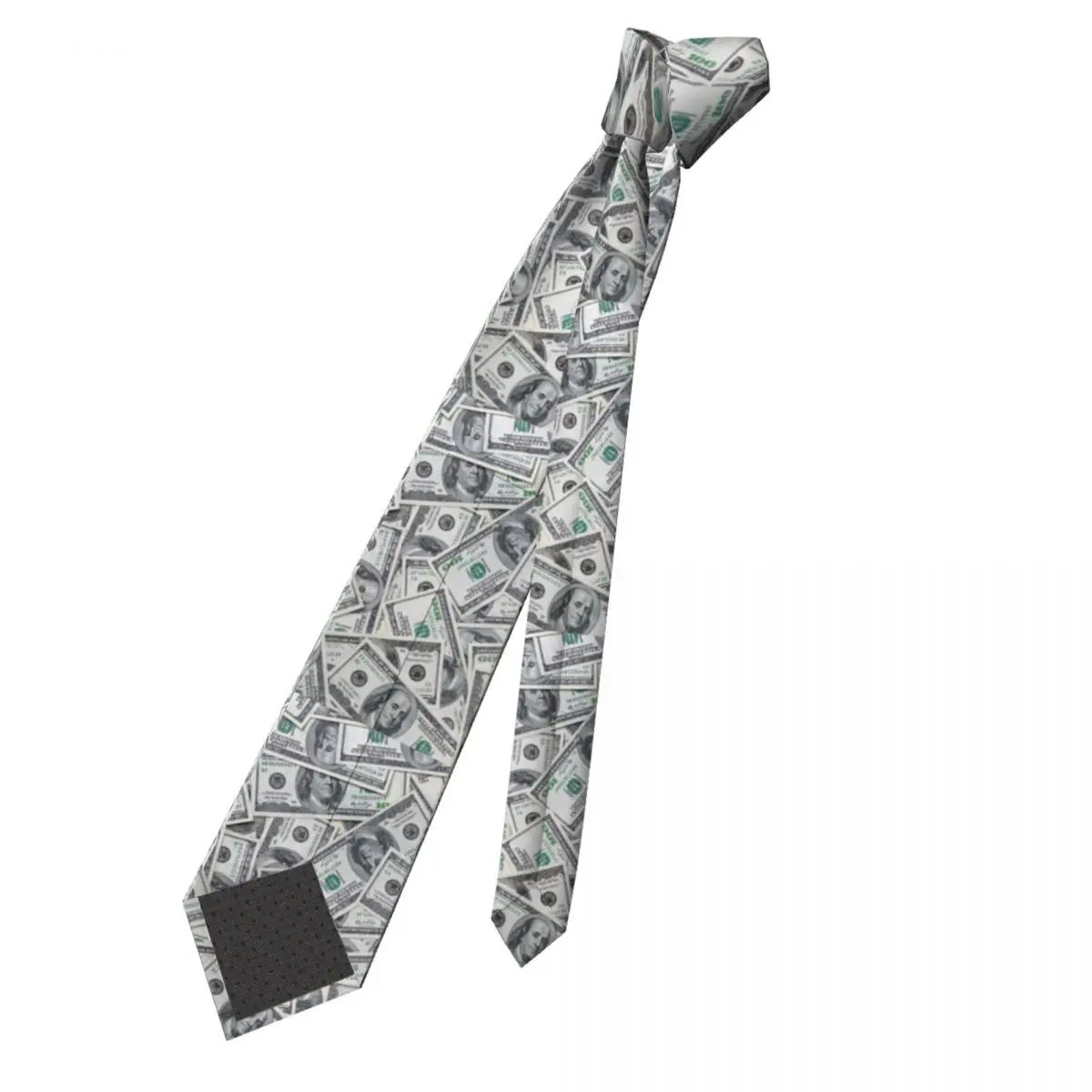 100 Dollar Bills USA Necktie Men Skinny Polyester 8 cm Classic Money Pattern Neck Ties for Accessories Gravatas Wedding Party