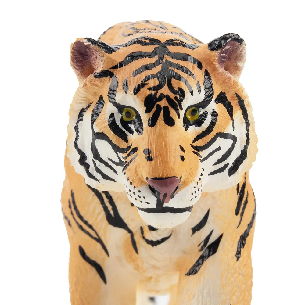 Simulation Tiger Wildlife Animal Model Toy Mini Figures Dolls Action Figurines Toys for Children Gift Cake Decoration