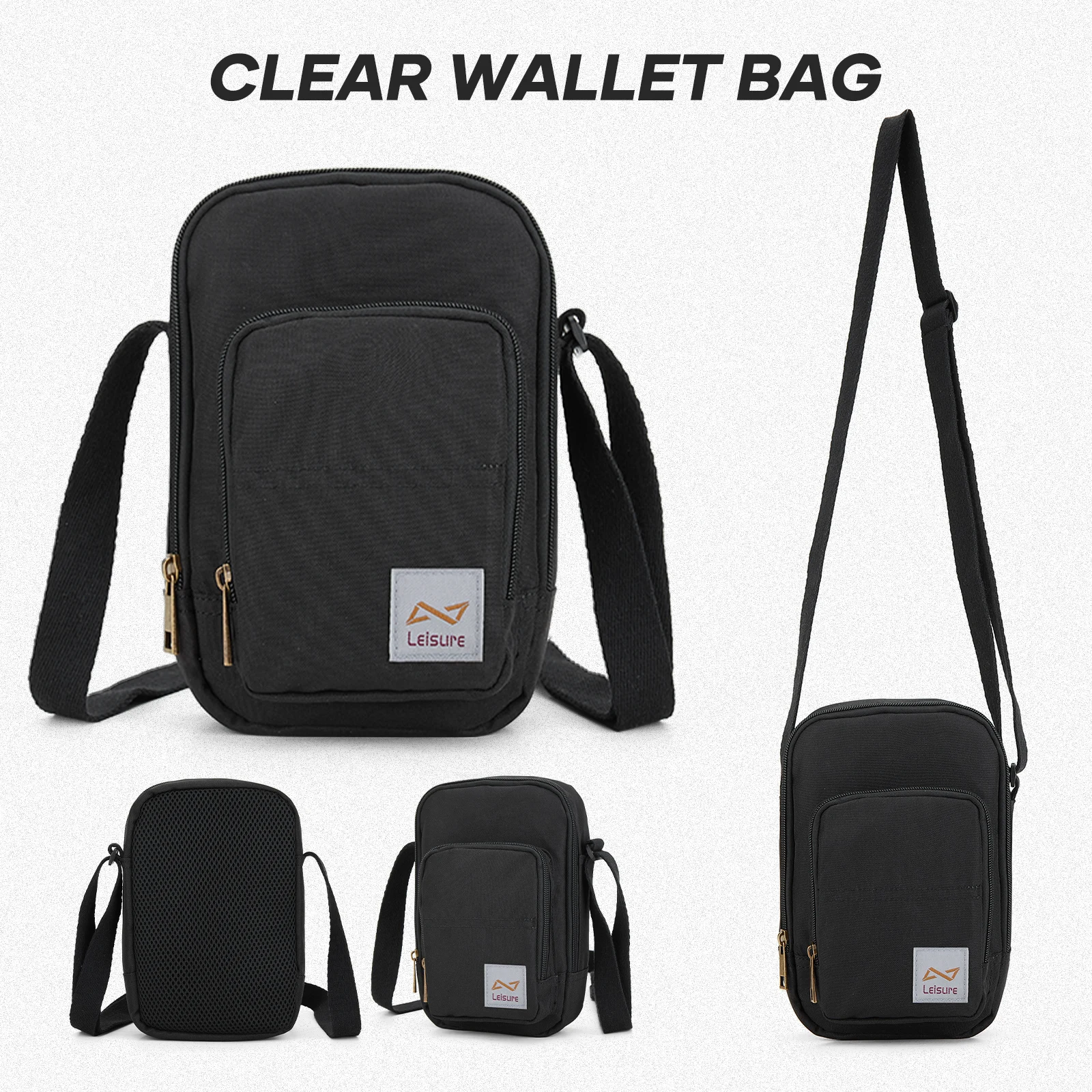 

Small Shoulder Bag for Men, Men Women Crossbody Bags Mobile Walletn, Adjustable Strap Mini Bag for Work and Travel