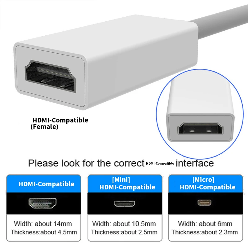 Mini DP to HDMI-compatible 1080P HD Cable for MacBook Air 13 Adapter Mini Displayport to HDTV Projector Monitor Laptop Accessory