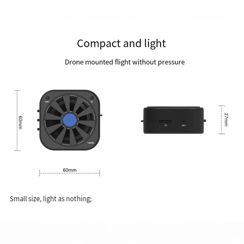 ABKI-LS-01 Мини-беспроводной динамик 105 DB Walkie Talkie Беспроводная связь дальнего действия Запускные колонки для воздушного вещания