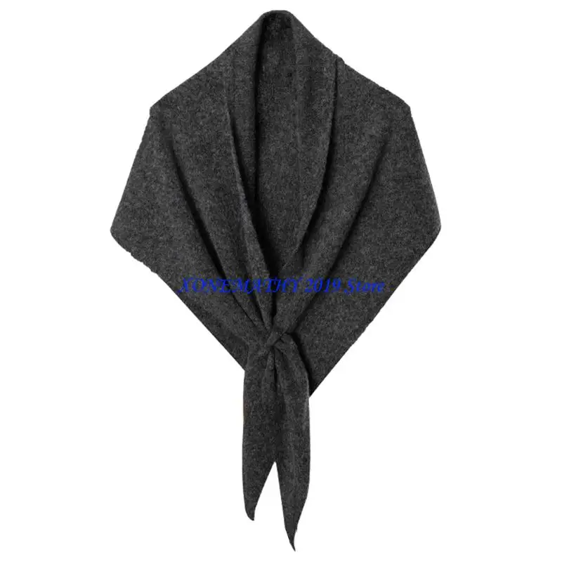 

F42F Luxurious Scarf For Women Winter Shawl Triangular Wrap Soft Oversized Design Neck Warmth Gift