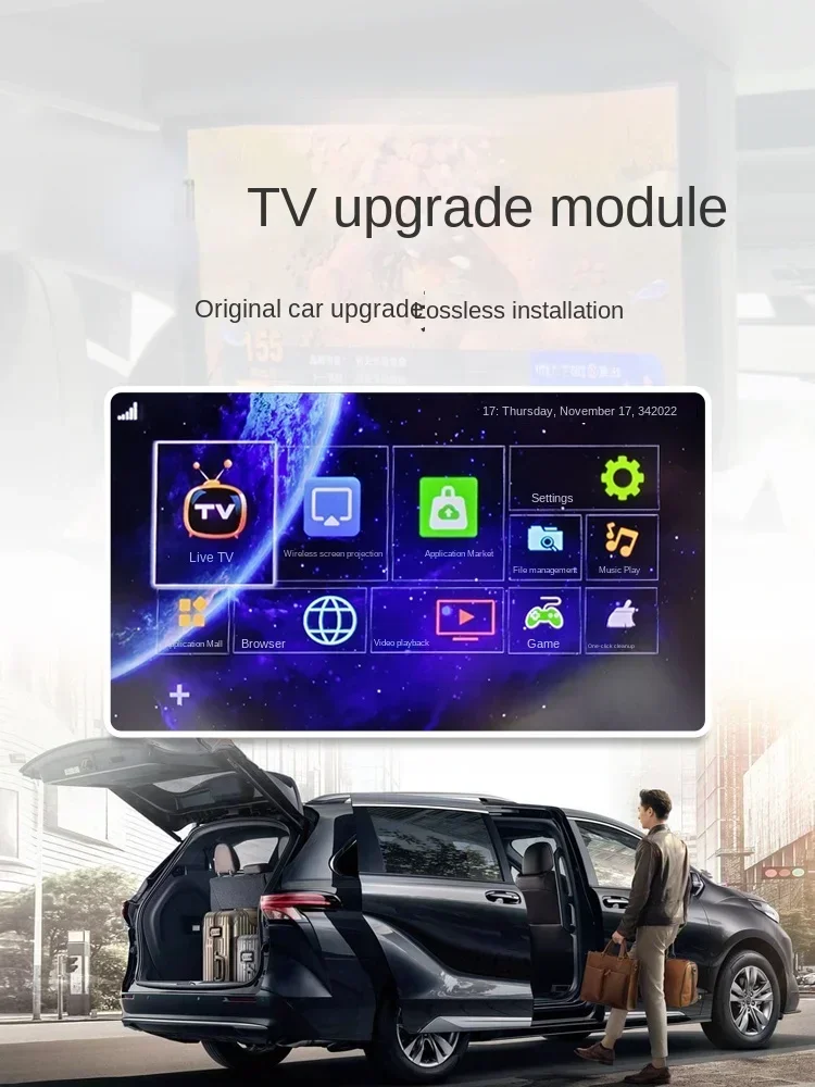 Applicable to Toyota Saina Platinum Edition Smart TV Module Serena 4G TV Box Car Wireless WiFi Projection Screen