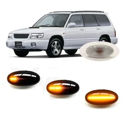 for Subaru Forester SG5 SG9 SF12 SF5 2002 2003 2004 2005 2006 2007 Sequential LED Side Marker Turn Light Signal Lamp