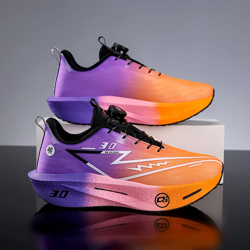 2026 Running Shoes Carbon Board Marathon Men Sports Breathable Lightweight Women's Comfy Athletic Antiskid Sneakers Casual New image 4