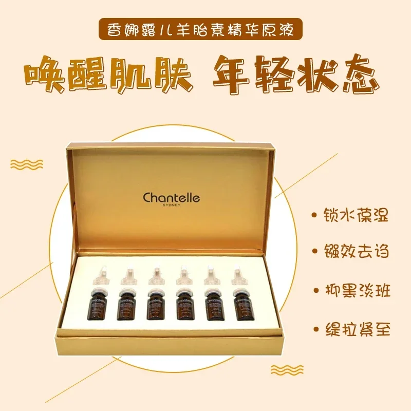 Australia Chantelle Sheep Placenta Serum 10ml*6pcs Anti-aging Anti-wrinkle Brighten Reduce Pigmentation Firmness Hydrate SkinCar