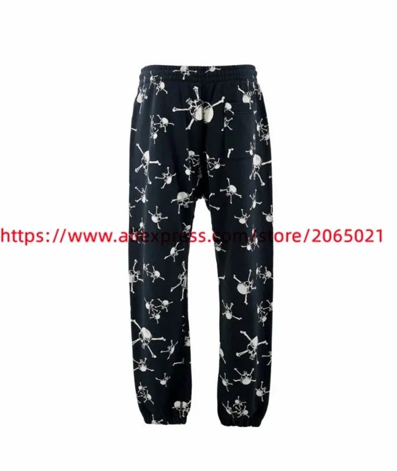 Full Printed Skull Print Saint Sweatpants Men Women High Quality Jogger Drawstring Pants