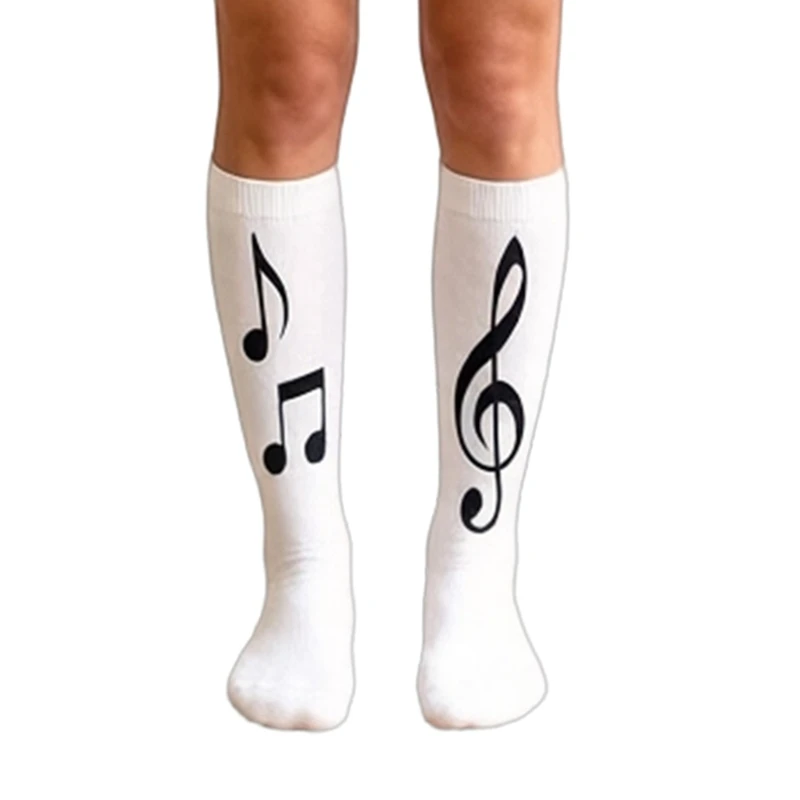 Soft And Practical Stockings With Graphics And Nonslip Knees High Socks Outdoor Sport Sock For Everyday Use