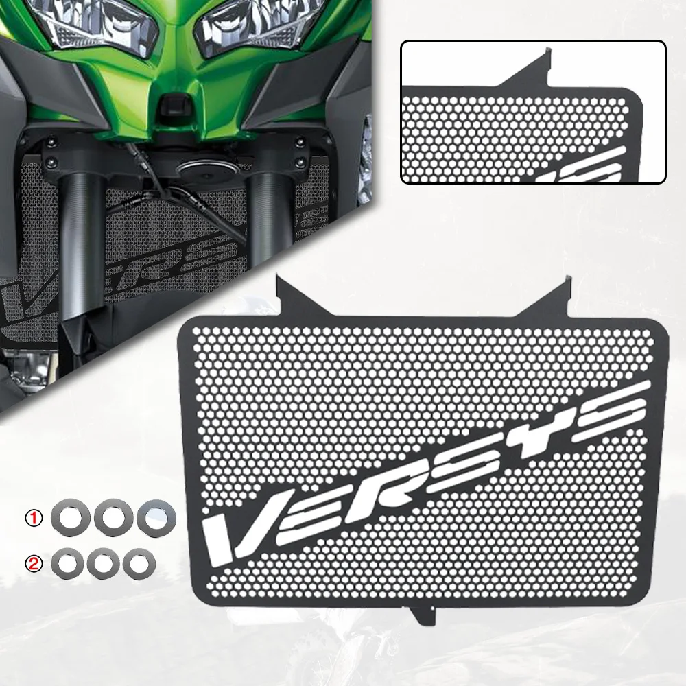 

Для KAWASAKI Versys 1000 Versys 1000 2012-2025 2026 2027 аксессуары для мотоциклов решетка радиатора защитная крышка