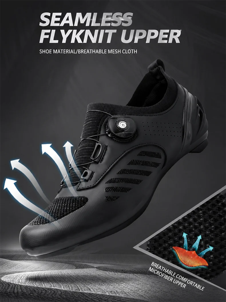 Professionelle SPD Cleat MTB Fahrradschuhe für Herren und Damen, atmungsaktiv, verschleißfest, rutschfest, leicht, Speed Dirt Mountainbike-Schuhe – Detail 9