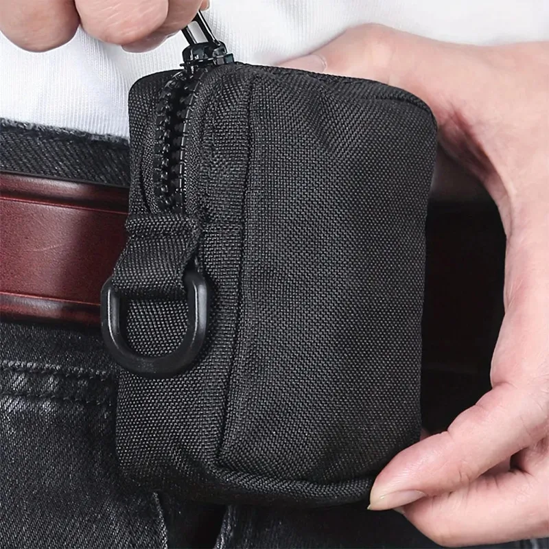 Outdoor Sports Multi-functional Tactical Waist Bag Accessory Bag Simple and Durable Card Bag Coin Purse Solid Color Waist Packs view 6