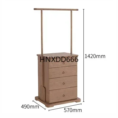 New Chinese Style Hand-Carried Box Zen Solid Wood Incense Cabinet Chest of Drawers White Wax Wood Furniture Office Coat Rack