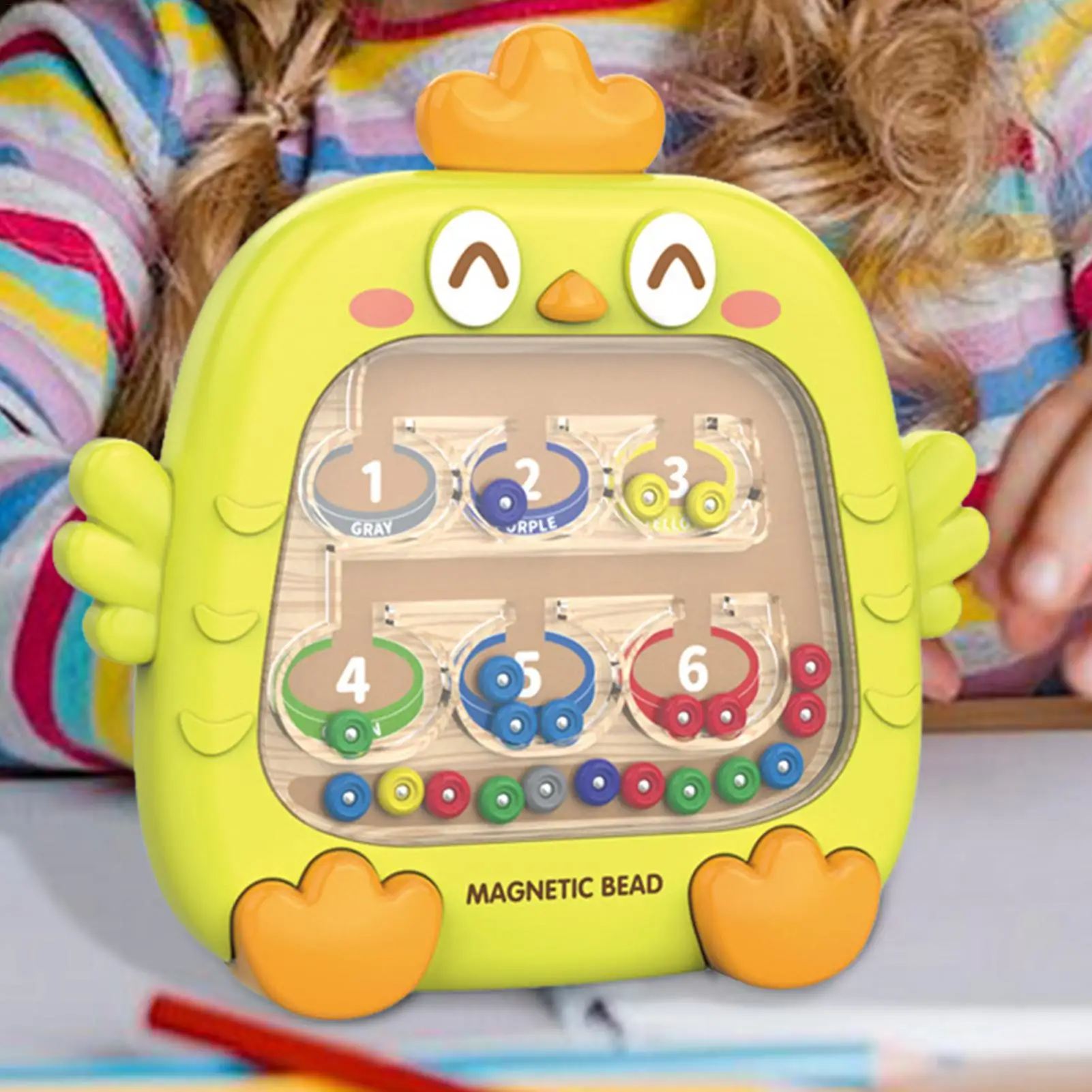 

Магнитный лабиринт с курицами: развивающая игрушка-головоломка для счета и сопоставления цветов, для развития мелкой моторики, для мальчиков и девочек от 4 лет