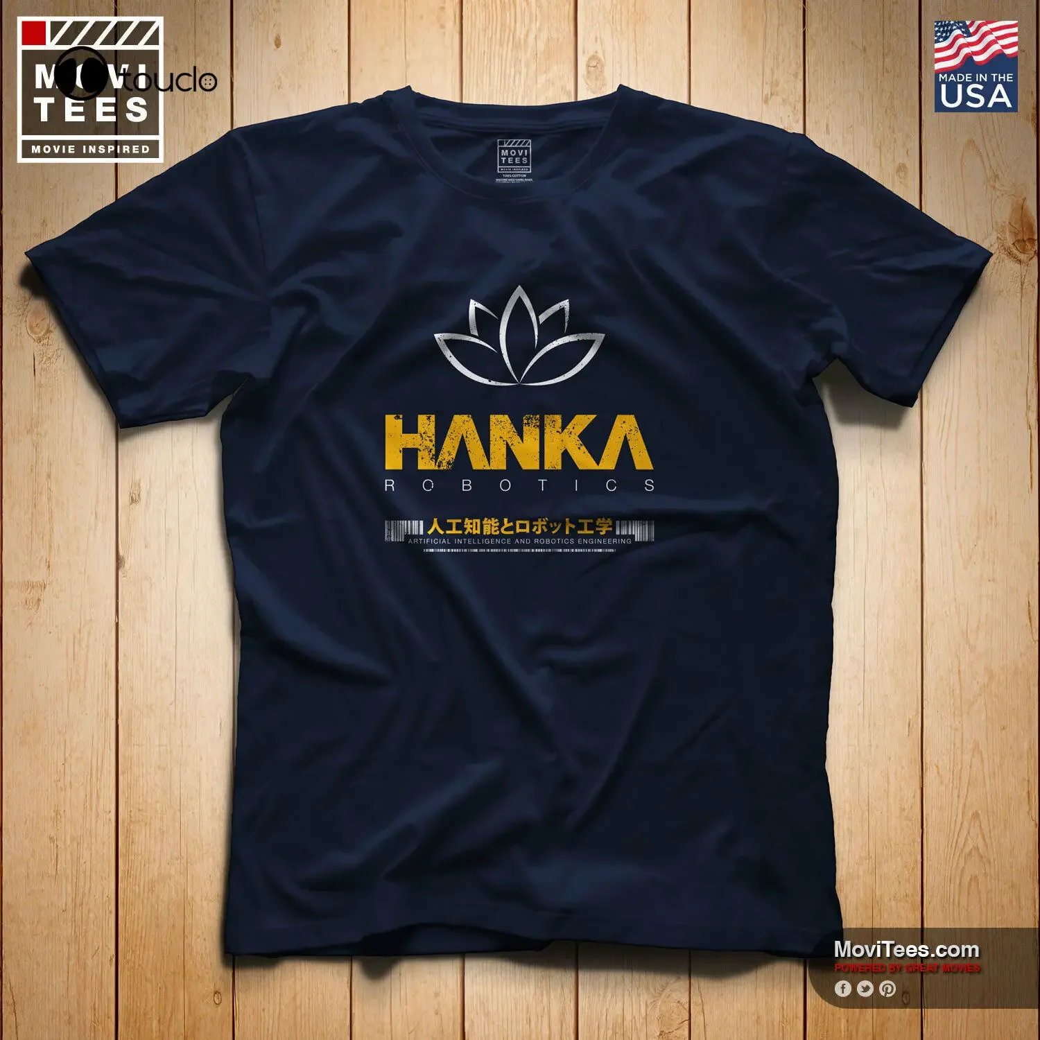 Hanka Robotics T-Shirt Inspired By The 2017 Movie Ghost In The Shell Summer Tops For Man Cotton T-Shirt Fashion Family T Shirts