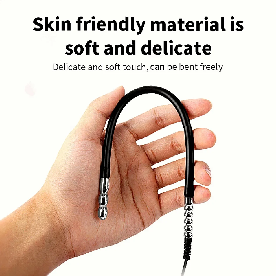 الإحليل السبر إدراج المعادن ذكر المكونات موسع صدمة الاستمناء تدليك البروستاتا الحصان العين قضيب الجنس لعب التحفيز الكهربائي