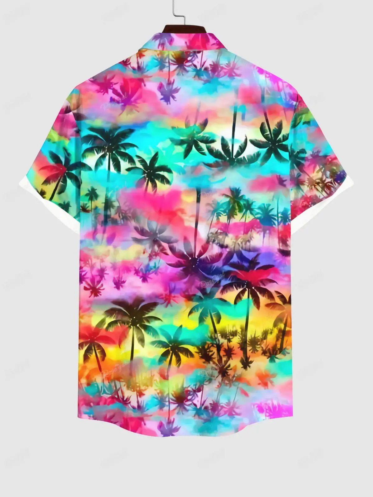 vestidos de talla grande Plus Size Matching Hawaii Beach Outfit for Couples Fashion Colorful Ombre Galaxy Coconut Tree Print