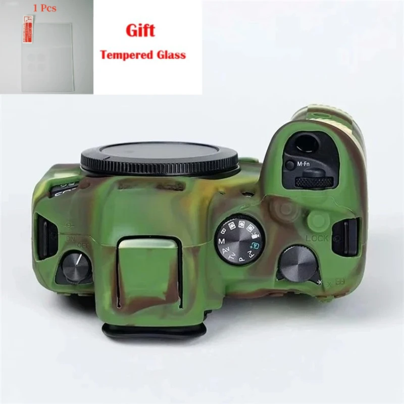 

For Canon EOS R6 camera bag r6 Protective Body Case, photography soft case Camera bag + free tempered film