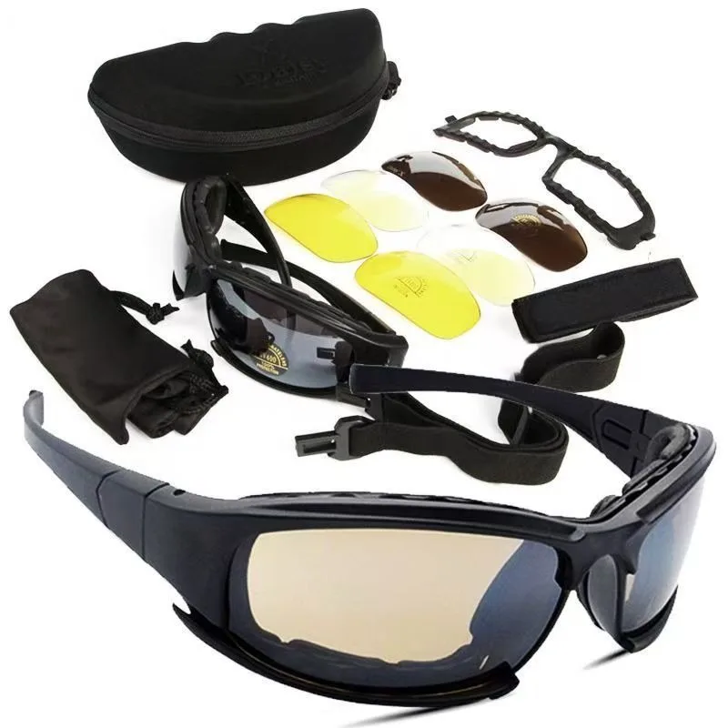 

X7 Motorcycle Goggles Men's Military Polarized Sunglasses Bulletproof Air Gun Shooting Gafas Lens Motorcycle Bicycle Goggles