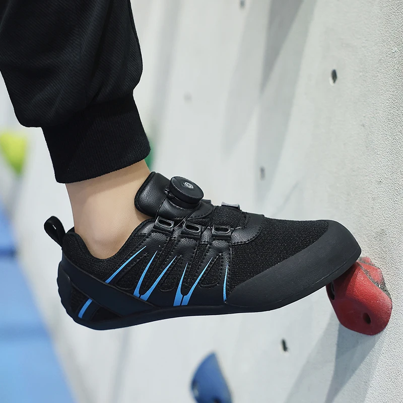 2025 New Children Rock-Climbing Shoes Quick Lacing Boys and Girls Climbing Training Shoes Breathable Indoor Climbing Sneakers