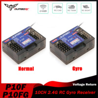 DUMBORC P10F P10FG 10CH 2.4G Receiver Gyro Voltage Return for X10P-350 DDF-350 Transmitter Remote Control RC Car Boat Tank Model