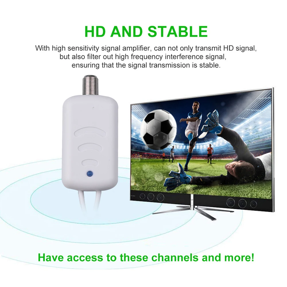 Digital Satellite Ground Wave HDTV Antenna Amplifier Low Noise Signal Booster 4K Aerial Amplifier UHD Televisions Accessories