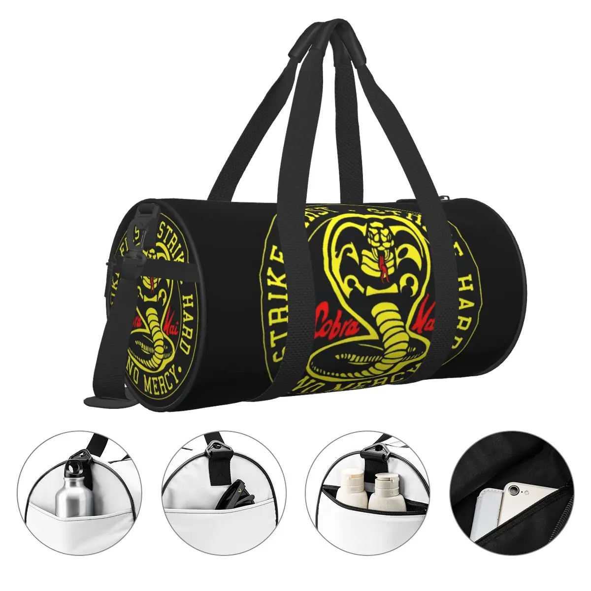 Cobra Kai Bolsa de gimnasio Karates Niños Artes marciales Bolsas deportivas al aire libre Accesorios de gimnasio Diseño de equipaje Bolso Bolsa de