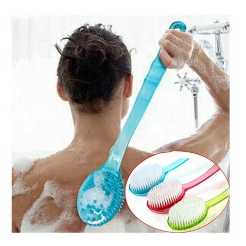 

Massager Back Spa Long Natural Body Brush Bath Plastic Bristle Shower