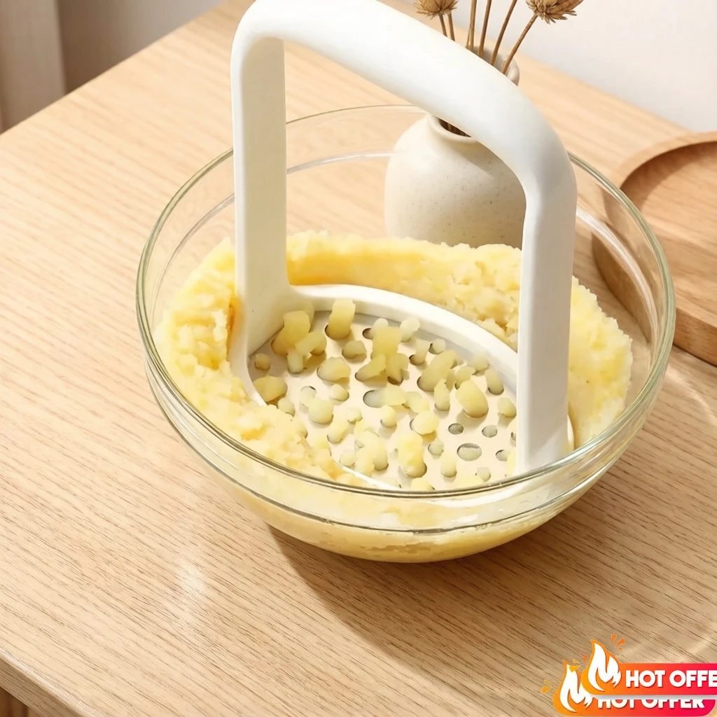 Stainless Steel Potato Masher Manual Garlic Masher Save Effort Food Supplement Tools Mashed Potato Tool Restaurant Kitchen Tools