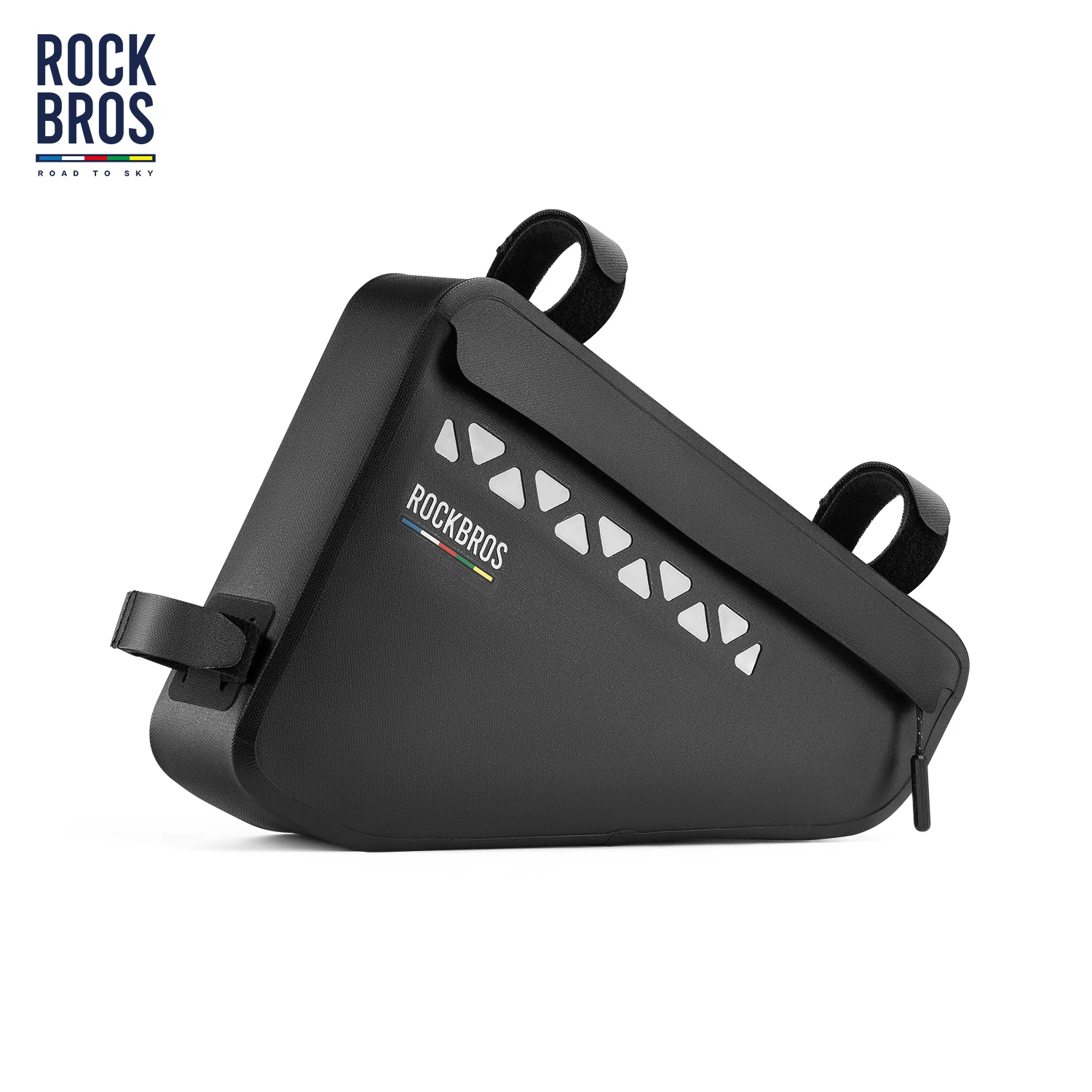ROCKBROS ROAD TO SKY Bolsa para tubo de bicicleta ligera capacidad de 2L resistente al desgaste impermeable bolsa triangular para cuadro accesorios para bicicleta