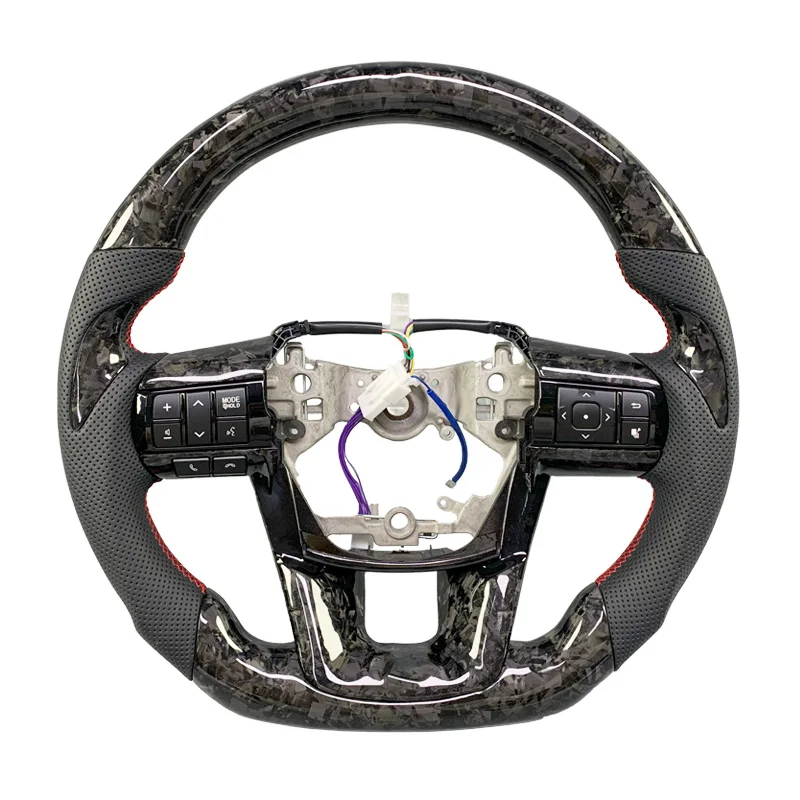 

Customized Carbon Fiber Steering Wheel For Toyota Hilux Revo Fortuner 2011 2012 2013 2014 2015 2016 2017 2018 Interior Upgrade