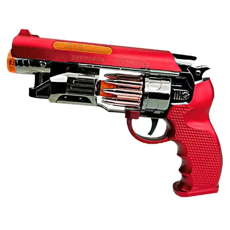 Jongens Revolver Speelgoedpistool met Mistlicht Trillingseffecten Niet-afzekerende veiligheidsspeelgoedpistool voor kleuters Feestartikelen voor kinderen