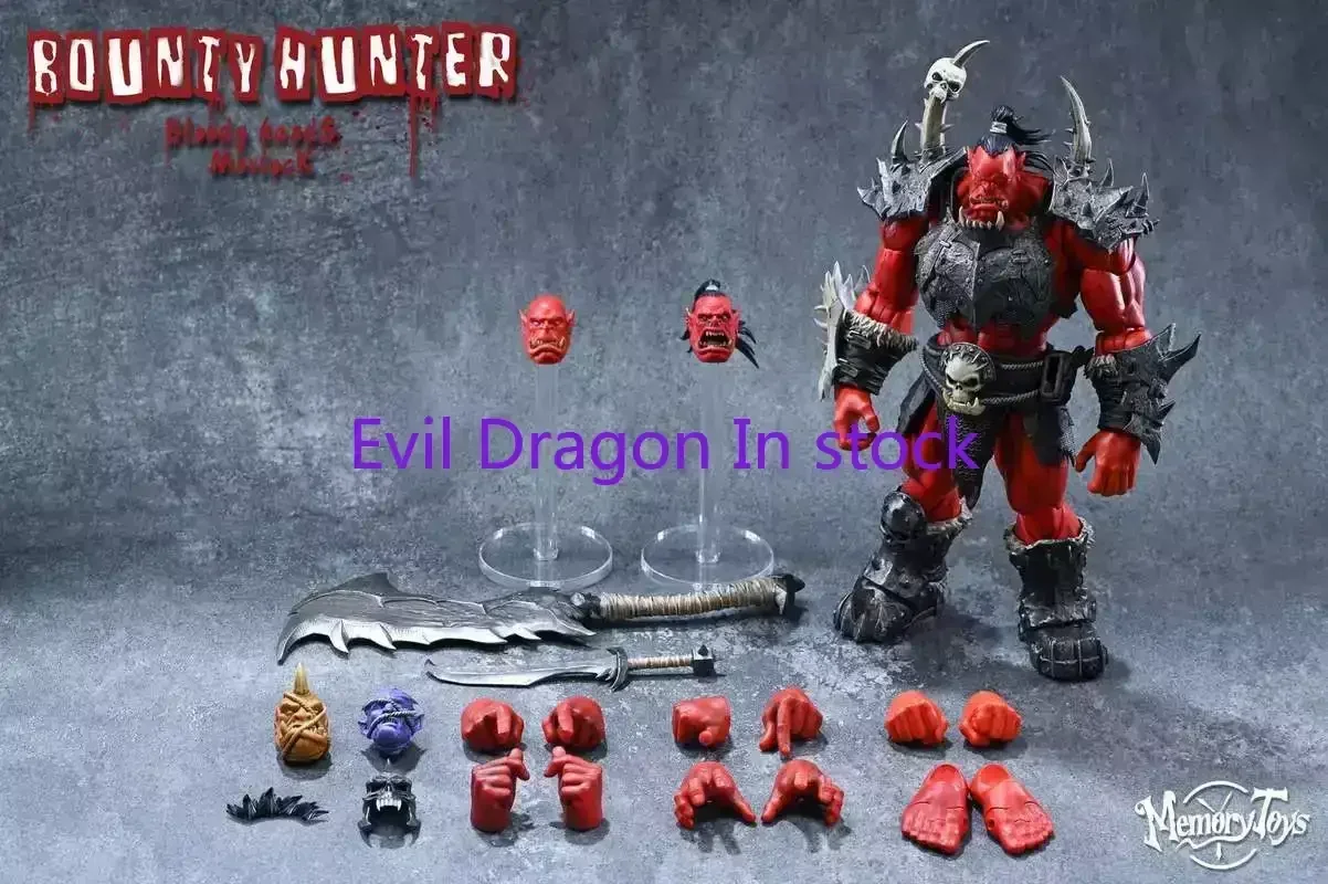 

In Stock Memory Toy Adventurer World Second Bounty Hunter Bloodhand Morlock Orc Warrior Action Figure Collectible Model Toy