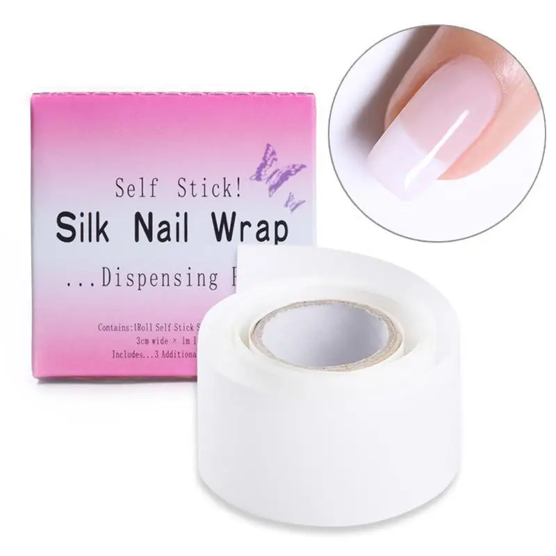 Nail Wrapping Repair Nail Fiberglass Silk UV Gel Building Fiber French Manicure Tools Nail Shape Manicure Tools