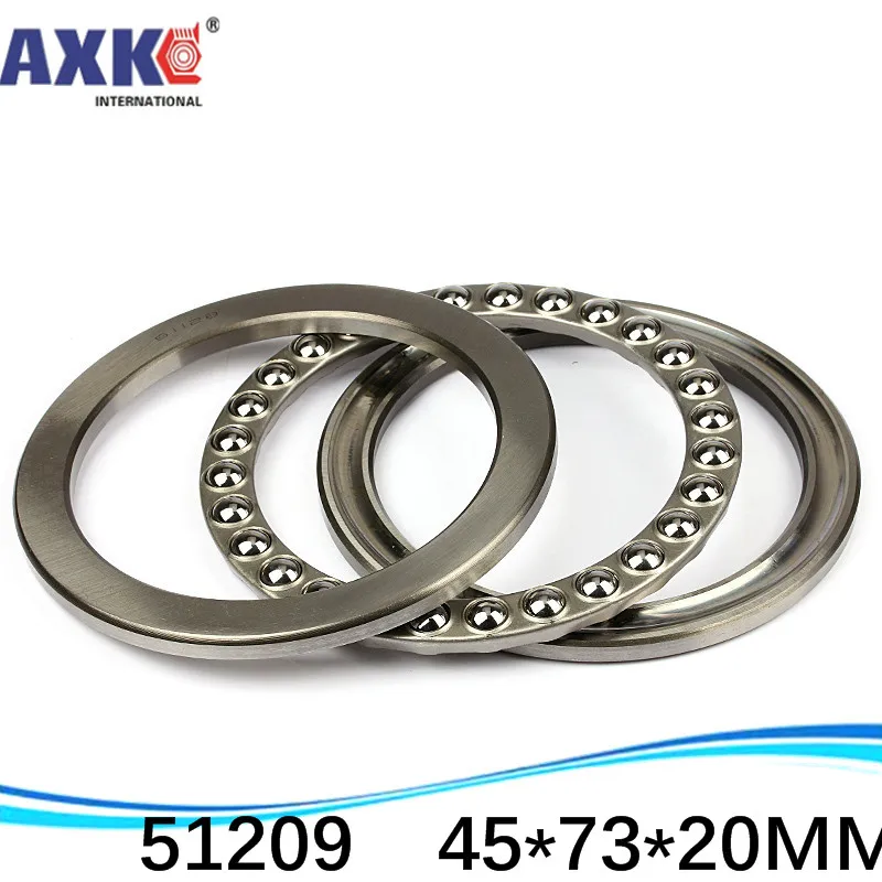 

2pcs Free Shipping Axial Ball Thrust Bearing Plane Thrust Ball Bearing 51209 45*73*20 Mm Inch Bearing AXK Steel Deep Groove Rich