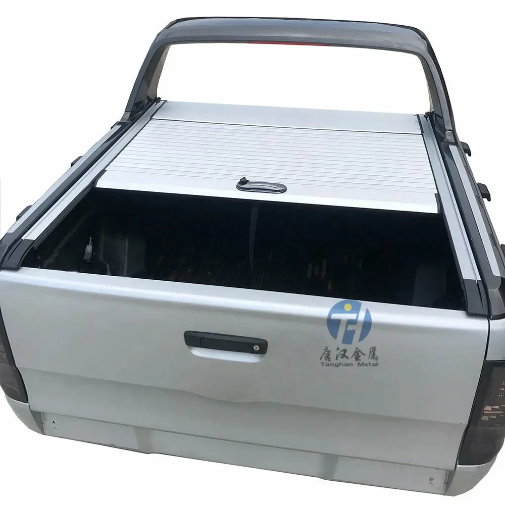 Aluminum Roll Up Tonneau Cover Retractable Truck Bed Cover For FordRanger WildraK T7