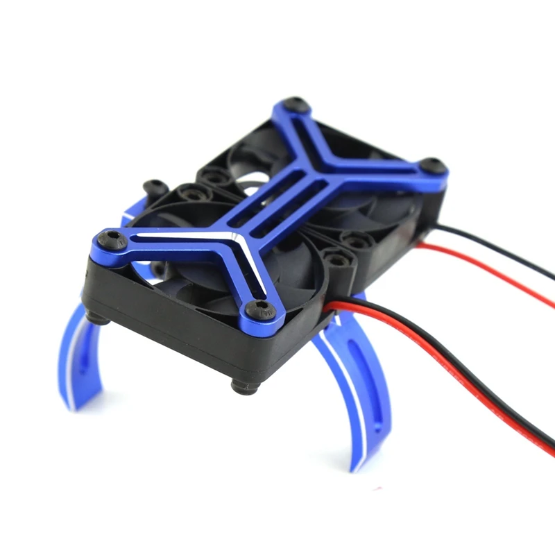 Brushless Motor Cooling Fan Blue & Black 56-58Mm Radiator Remote Control Vehicle Components Suitable For ARRMA 1/5 5687 56113