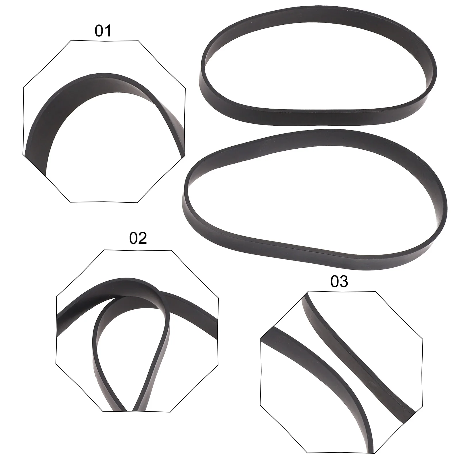 High Quality Accessories Accessories Belt 562932001 Ah20080 Belts Black Fitment Vacuum Cleaner Vacuum Cleaner Accessory Belt
