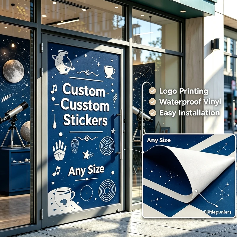 Commercial Printing Market - Customizable Commercial Advertising Stickers Any Dimension