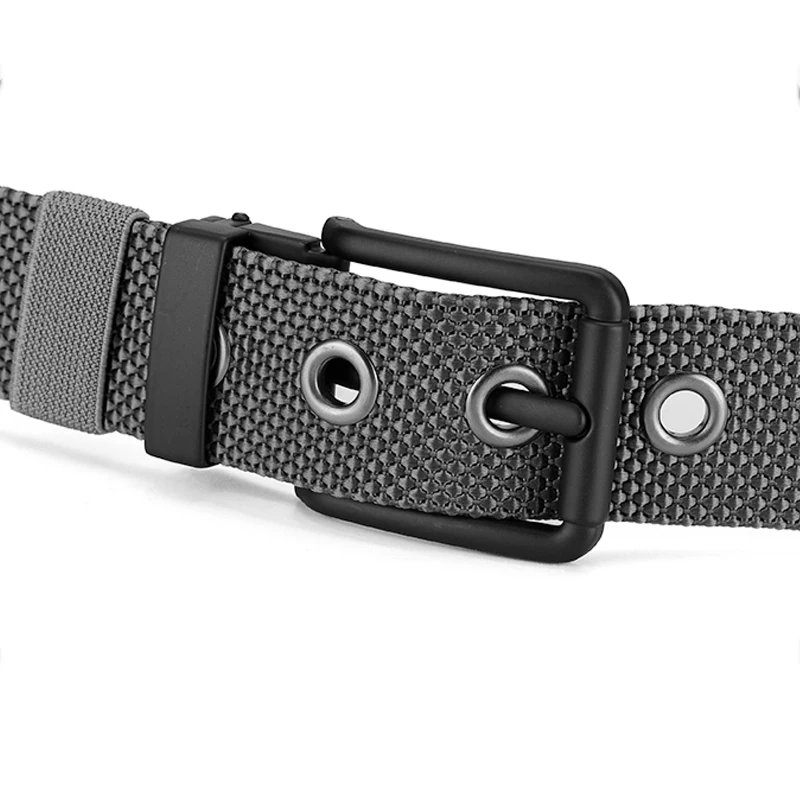 Men\'s Belt Fashion Nylon Canvas Belt Outdoor Casual Belt Alloy Needle Buckle Ideal Gift Choice