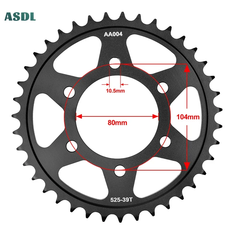 

525 39T 41T 42T 43T 44T Rear Sprocket For Kawasaki Z900 RS SE ZR900 Z1000 ZR1000 KLZ1000 Versy/s DMFNN ZX-7R ZX750 Z900 RS ZX-1R