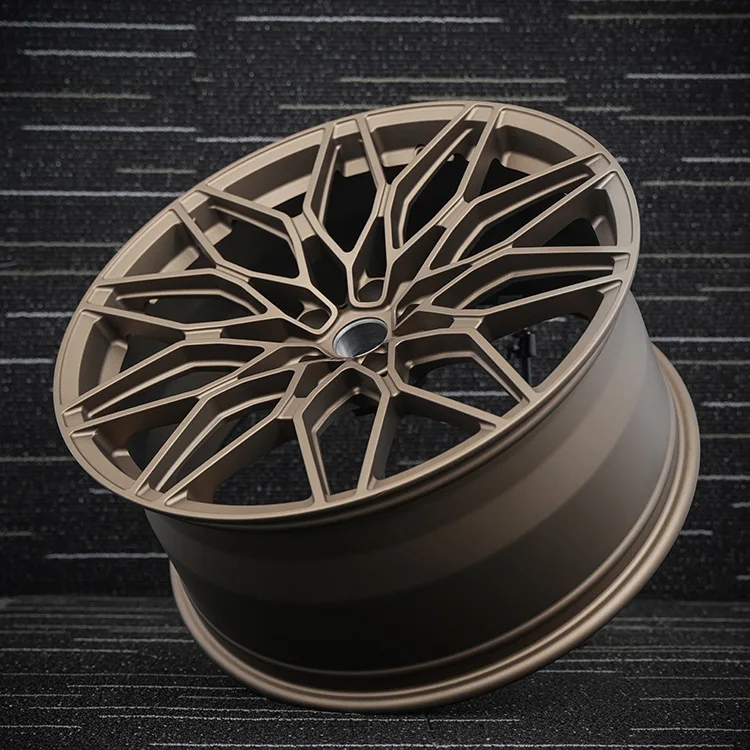 Forged Aluminium Alloy Wheel Hub-Multi-Spoke Polished Design Bolt Pattern New Universal Fitment for Retrofit/Upgrade
