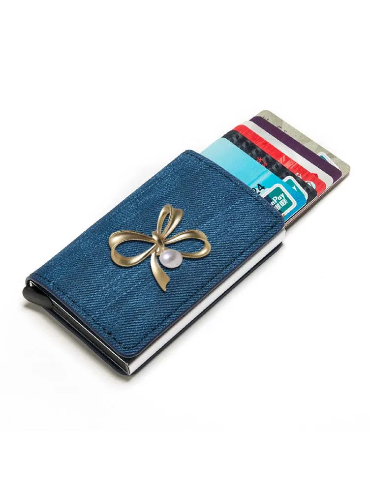 Adventure-Ready Card ID Holders: PU Engineered for Travel Translucent Butterfly Decor