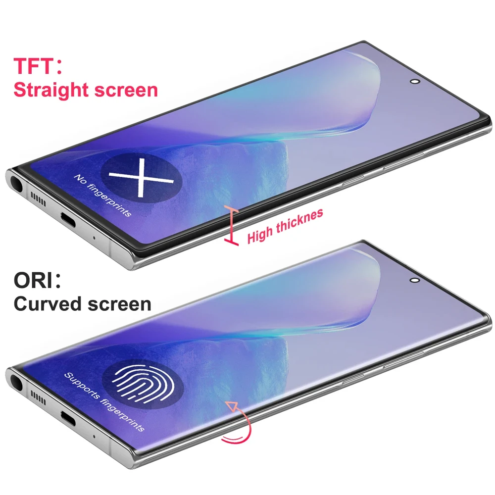 AMOLED for Samsung Galaxy Note 20 Ultra N985F Lcd Display Digital Touch Screen with Frame for Samsung Galaxy Note 20 Ultra 5G